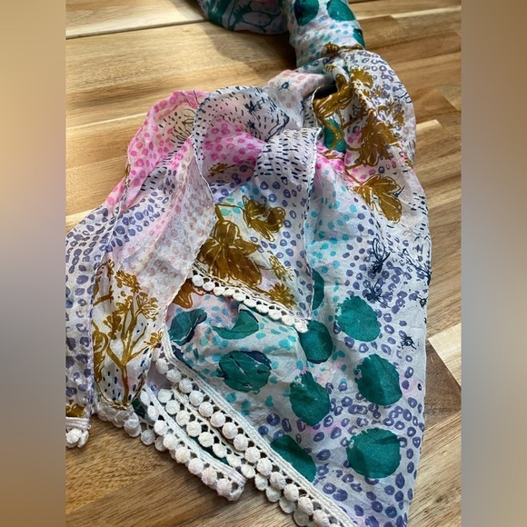 White Stuff - Silk Bird Scarf - Picture 8 of 8